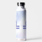 Bouteille D'eau Symbole d'astrologie de Libra Purple Personnalisé (Gauche)