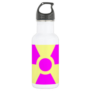 Bouteille D'eau Symbole d'avertissement de rayonnement