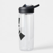 Bouteille D'eau SYMBOLE DE POINTE Noir en clair (Gauche)