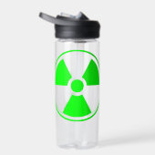 Bouteille D'eau Symbole de rayonnement radioactif nucléaire en ver (Droite)