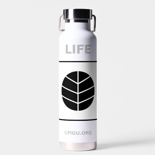 Bouteille D'eau Symbole de vie (Avant)