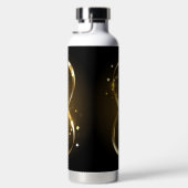 Bouteille D'eau Symbole d'infini doré (Droite)