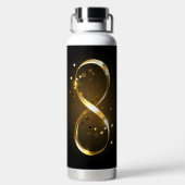 Bouteille D'eau Symbole d'infini doré (Plage)