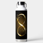 Bouteille D'eau Symbole d'infini doré (Avant)