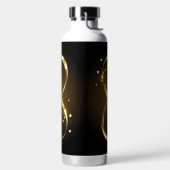 Bouteille D'eau Symbole d'infini doré (Droite)