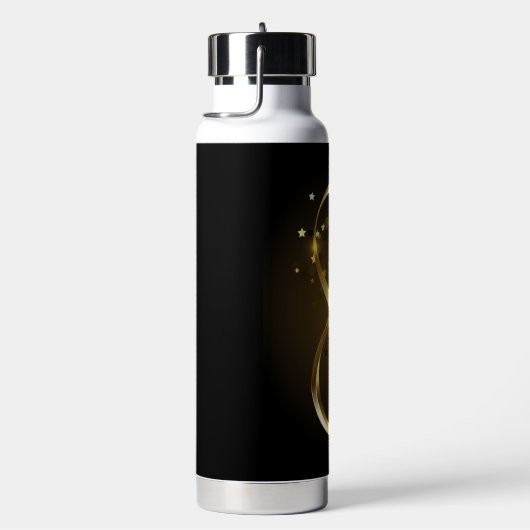 Bouteille D'eau Symbole d'infini doré (Évier)