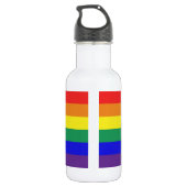 Bouteille D'eau Symbole du drapeau LGBT (Dos)