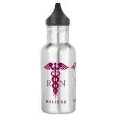 Bouteille D'eau Symbole Médicale rouge Caduceus Nurse (Gauche)