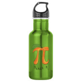 Bouteille D'eau Symbole Peach Pi Enseignant Math (Devant)