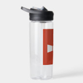 Bouteille D'eau Symbole POUSSIÈRE BLANC en rouge (Droite)