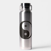 Bouteille D'eau Symbole Yin Yang - conception de tatouage solide (Arrière)