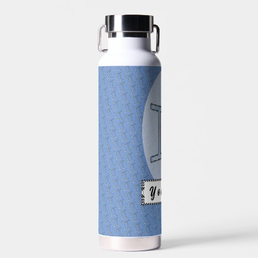 Bouteille D'eau Symbole Zodiaque Gemini Élément par Kenneth Yoncic (Avant)