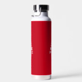 Bouteille D'eau Sympa Noël Arbre de Paix Custom Initial Rouge (Plage)