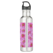 Bouteille D'eau Symphonie de Gerberas roses, (Dos)