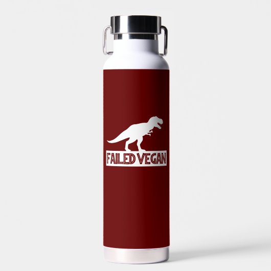 Bouteille D'eau T-Rex Vegan ayant échoué (Avant)