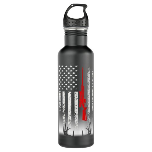 Bouteille D'eau T-shirt chasse aux cerfs (Devant)