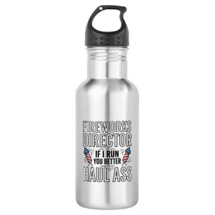 Bouteille D'eau T-shirt citation patriotique drôle directeur de fe