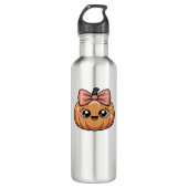Bouteille D'eau T-shirt citrouille classique kawaii (Devant)