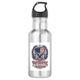 Bouteille D'eau T-shirt graphique vectoriel de Noël patriotique
