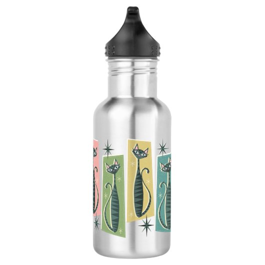 Bouteille D'eau Tabbies Rétro Patchwork ©studioxine (Droite)
