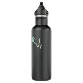 Bouteille D'eau Table Tennis Heartbeat Ping Pong Player Cool Retro (Droite)