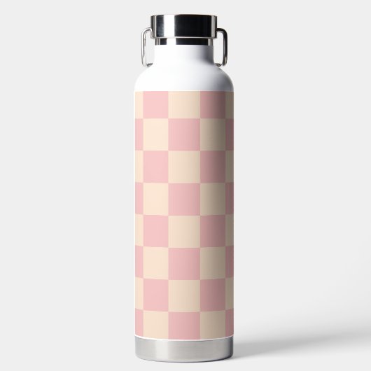 Bouteille D'eau Tableau de bord rose et crème (Avant)