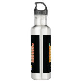 Bouteille D'eau Tableau périodique des éléments lancer l'oreiller (Dos)