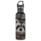 Bouteille D'eau Tableau Raccoon (Devant)
