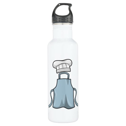 Bouteille D'eau tablier de cuisine et casquette de Cuisine (Devant)