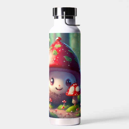 Bouteille D'eau Tabourets toadstools dans la forêt - bonne chance (Gauche)