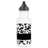 Bouteille D'eau Taches dalmatiennes noires et blanches (Droite)