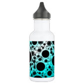 Bouteille D'eau Taches de bulle spatiale - Blanc/Cyan (Gauche)