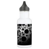 Bouteille D'eau Taches de bulle spatiale - Blanc/Noir (Gauche)