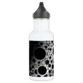 Bouteille D'eau Taches de bulle spatiale - Blanc/Noir (Droite)