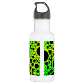 Bouteille D'eau Taches de bulle spatiale - Vert/Lime (Dos)