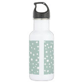 Bouteille D'eau Taches de dalmatien vert menthe, Points de dalmati (Dos)