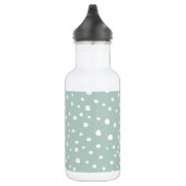 Bouteille D'eau Taches de dalmatien vert menthe, Points de dalmati (Droite)