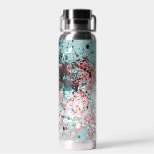 Bouteille D'eau Taches rouges et sarcelles (Arrière)