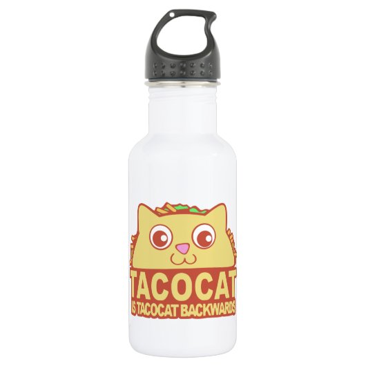 Bouteille D'eau Tacocat à l'envers II (Devant)