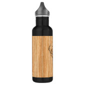 Bouteille D'eau Tail blanche Tête de cerf Blond Grain de bois (Gauche)
