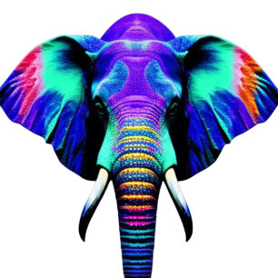 Bouteille D'eau Tapis de verre vibrant éléphant en forme de boîte