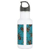 Bouteille D'eau Tarantula sur bleu (Dos)