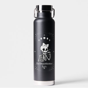 Bouteille D'eau Tarot Squelette Amateur de Café Fantaisie Goth Zod