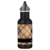 Bouteille D'eau Tartan beige et Brown (Gauche)