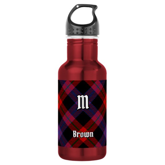Bouteille D'eau Tartan Clan Brown (Devant)