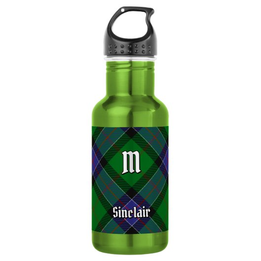 Bouteille D'eau Tartan de chasse Clan Sinclair (Devant)