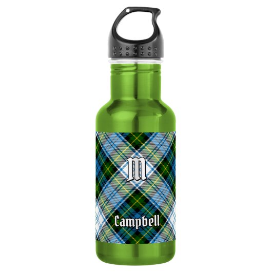 Bouteille D'eau Tartan de robe Campbell (Devant)