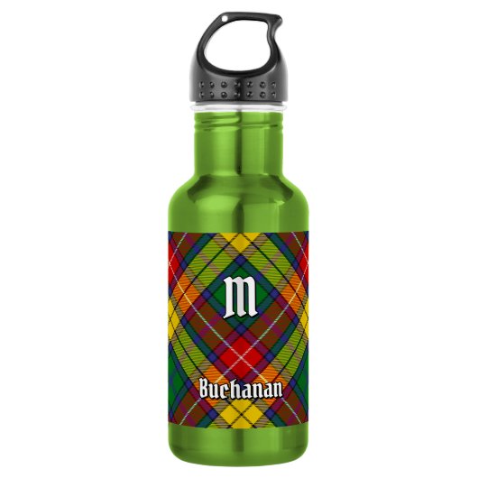 Bouteille D'eau Tartan du clan Buchanan (Devant)