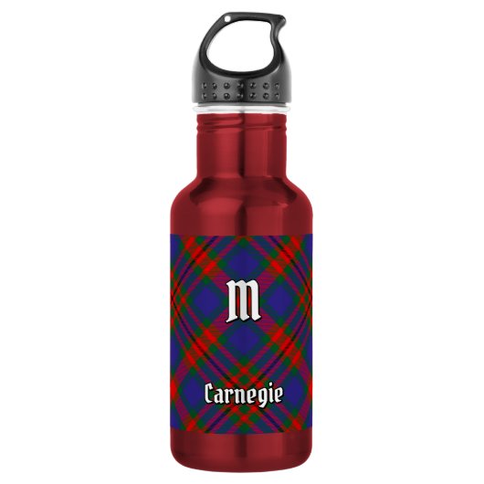 Bouteille D'eau Tartan du clan Carnegie (Devant)