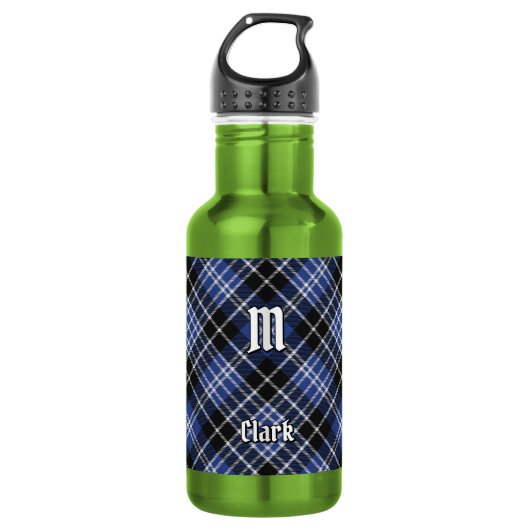Bouteille D'eau Tartan du clan Clark (Devant)